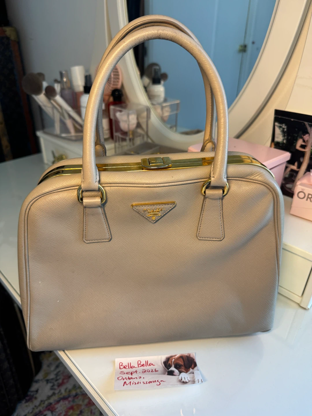 Prada Saffiano Leather Handbag $599 only