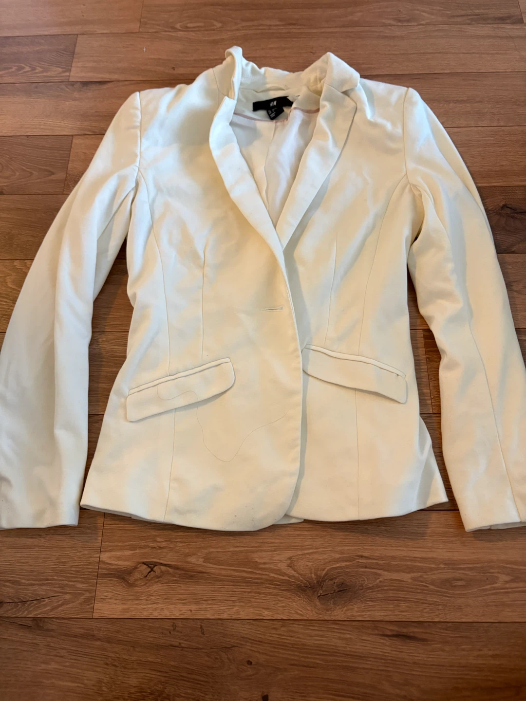H&M White Blazer - Size 4