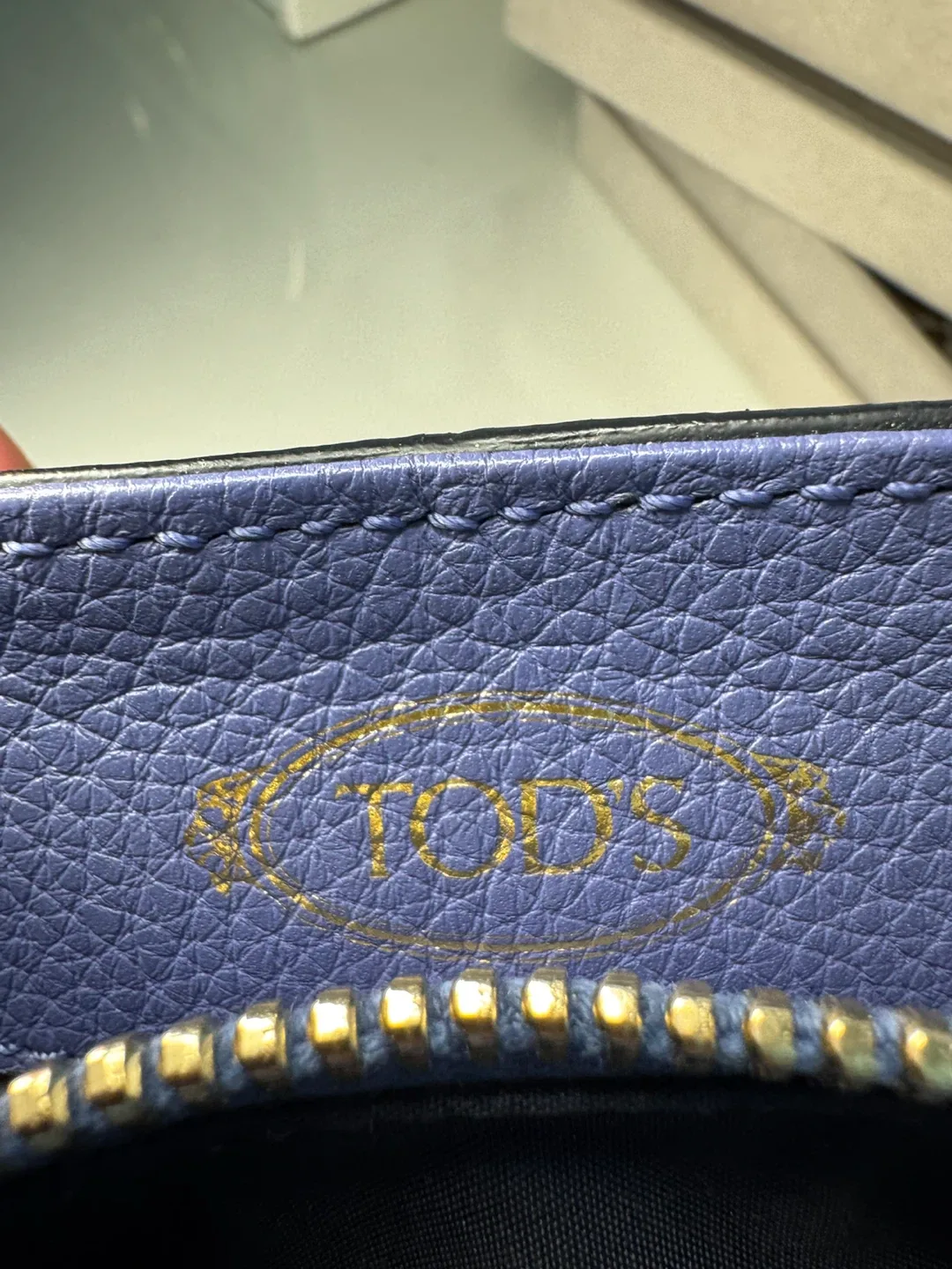 Tod's Blue Leather Tote Bag - photo 2