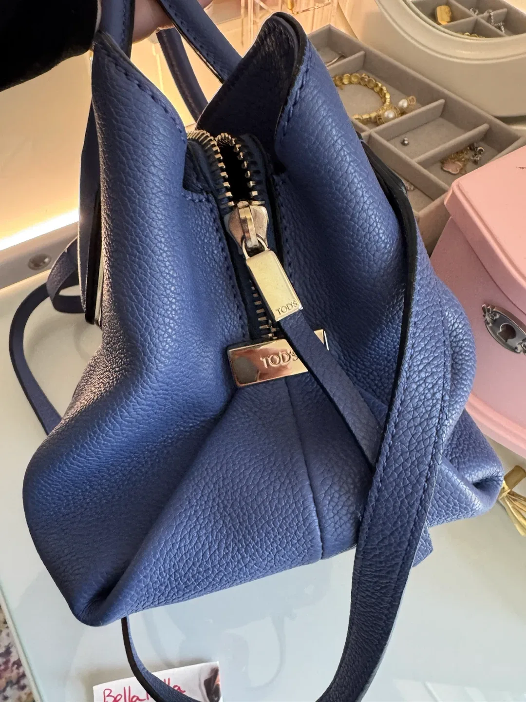 Tod's Blue Leather Tote Bag - photo 4