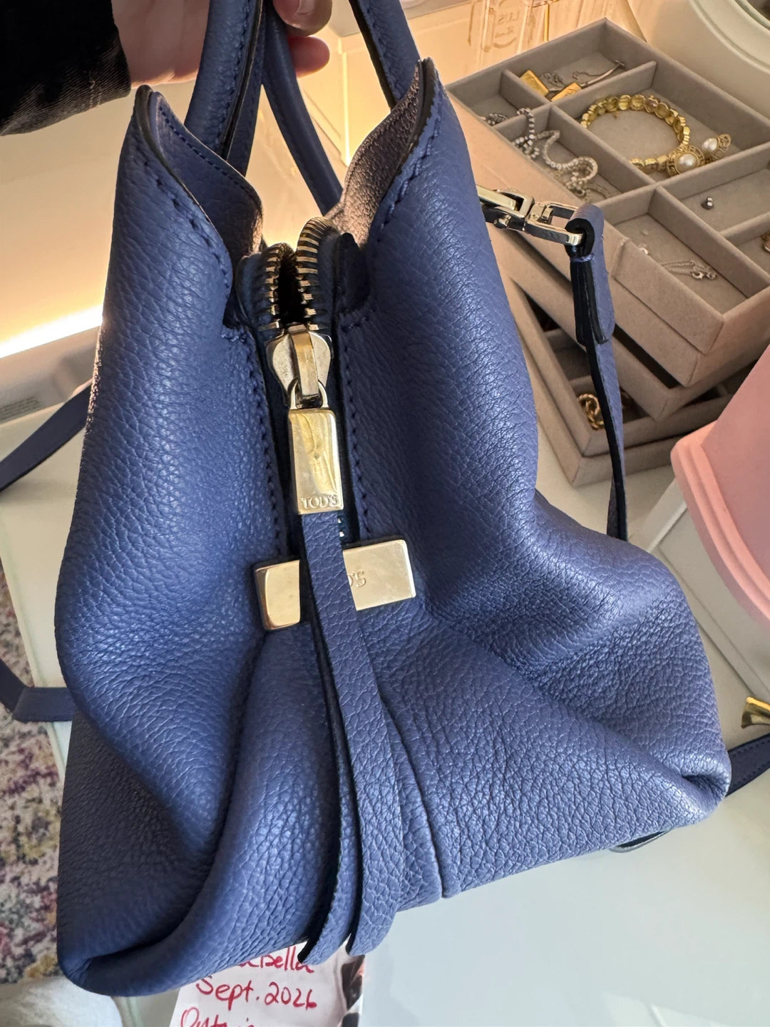 Tod's Blue Leather Tote Bag - photo 5