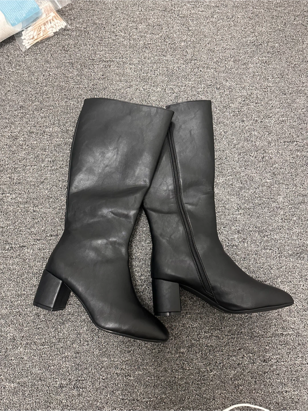 <Never used>Black Heeled long boots - photo 2