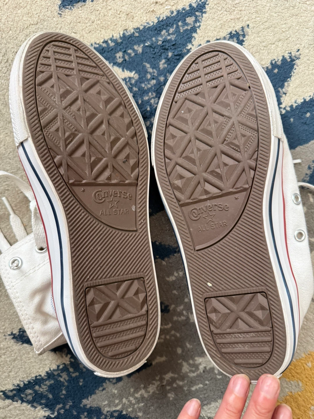 Converse Chuck Taylor White High Tops - Size US 3 - photo 2