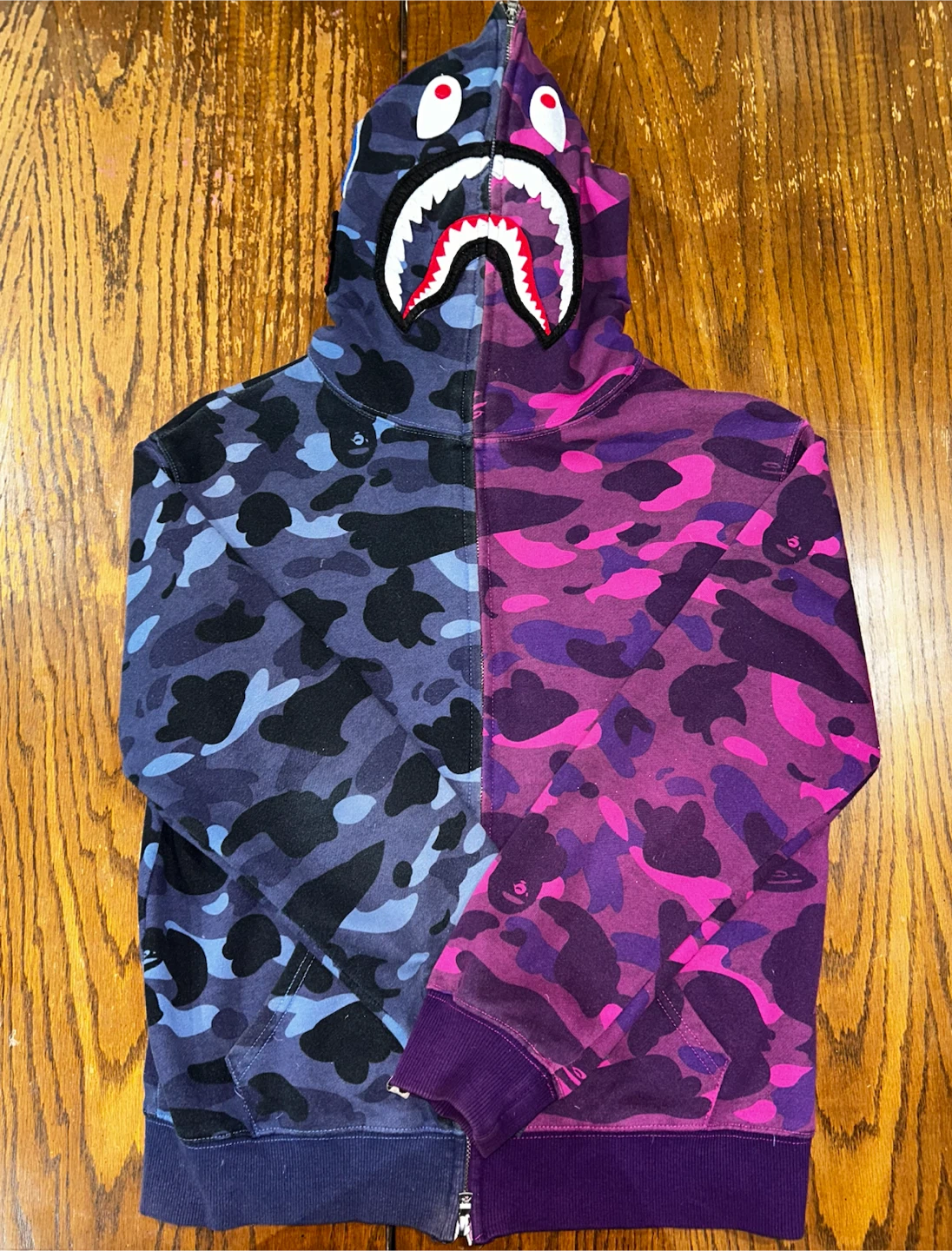 BAPE Shark Full Zip Split Camo Hoodie - photo 2
