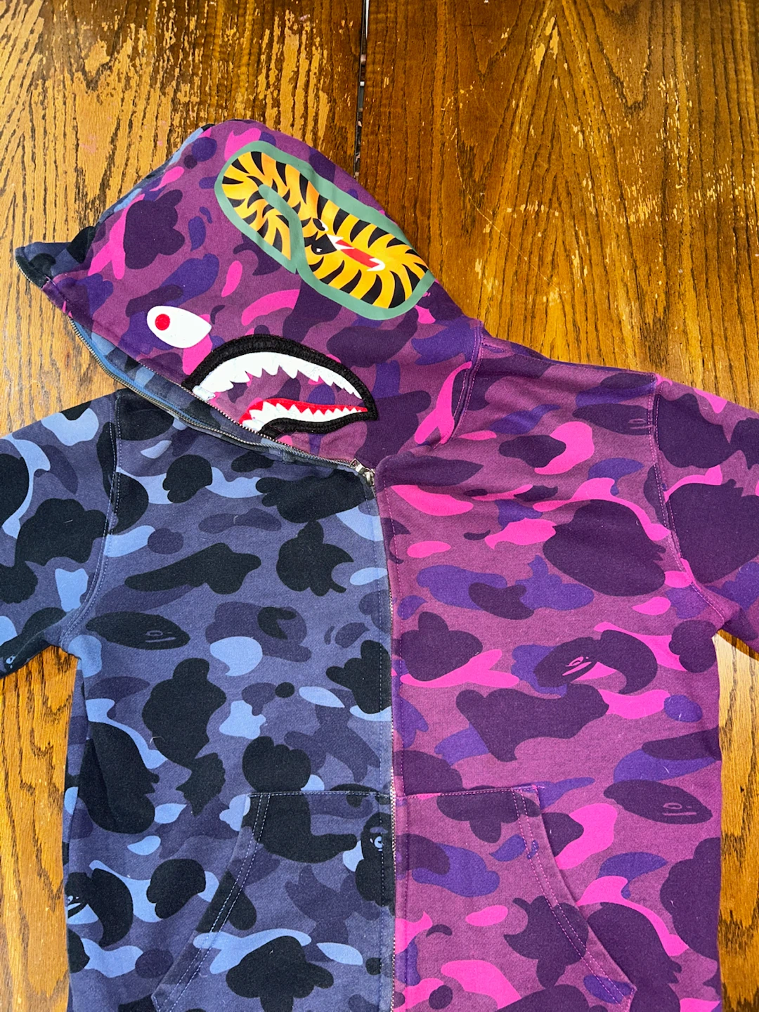 BAPE Shark Full Zip Split Camo Hoodie - photo 4