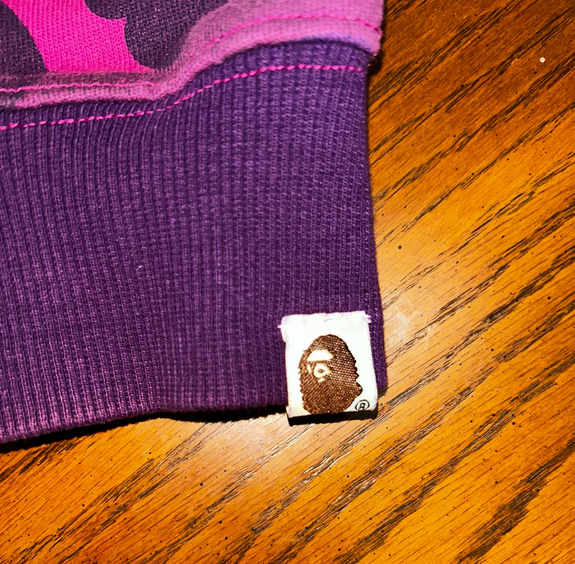 BAPE Shark Full Zip Split Camo Hoodie - photo 5