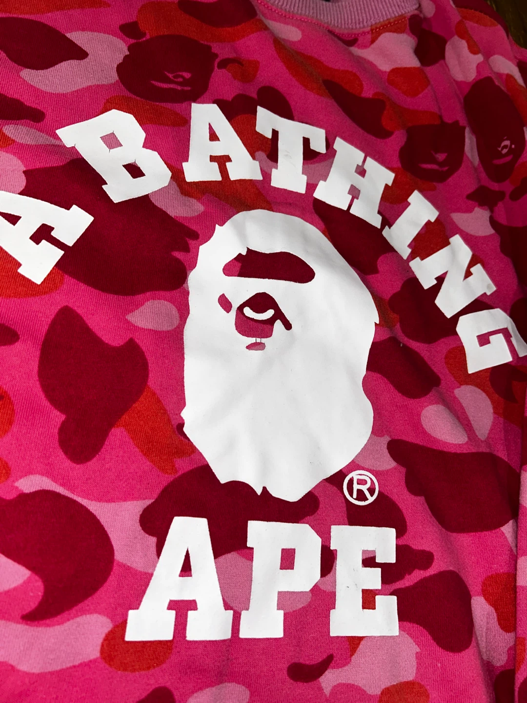 A Bathing Ape Pink Camo Sweatshirt - photo 2