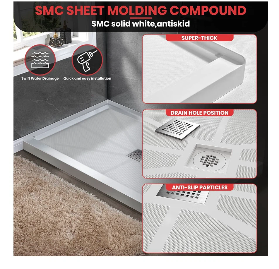 60x36 Single Threshold Shower Base - photo 5