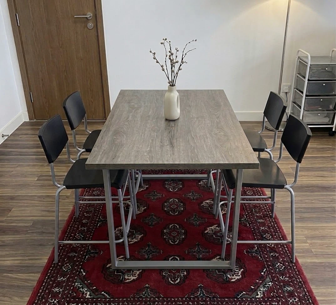 New dining table and 4 chairs