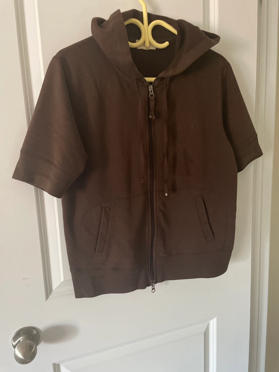 Cotton Ginny Organic Cotton Brown Zip-Up Hoodie
