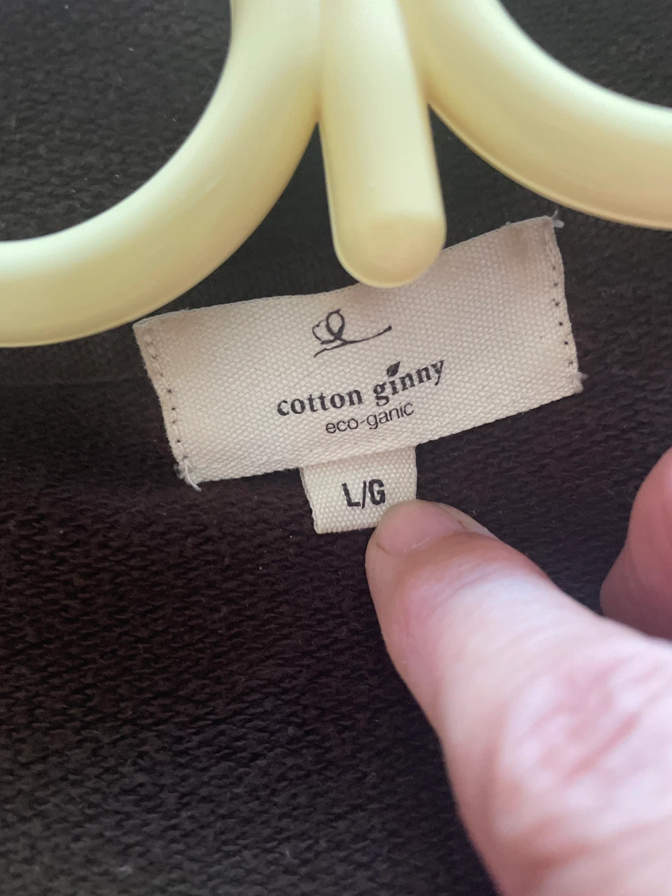 Cotton Ginny Organic Cotton Brown Zip-Up Hoodie - photo 3