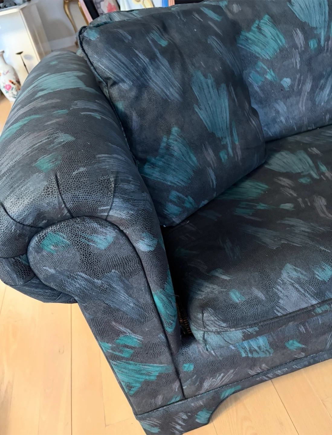 Sofa Bed Black & Teal Design - photo 2