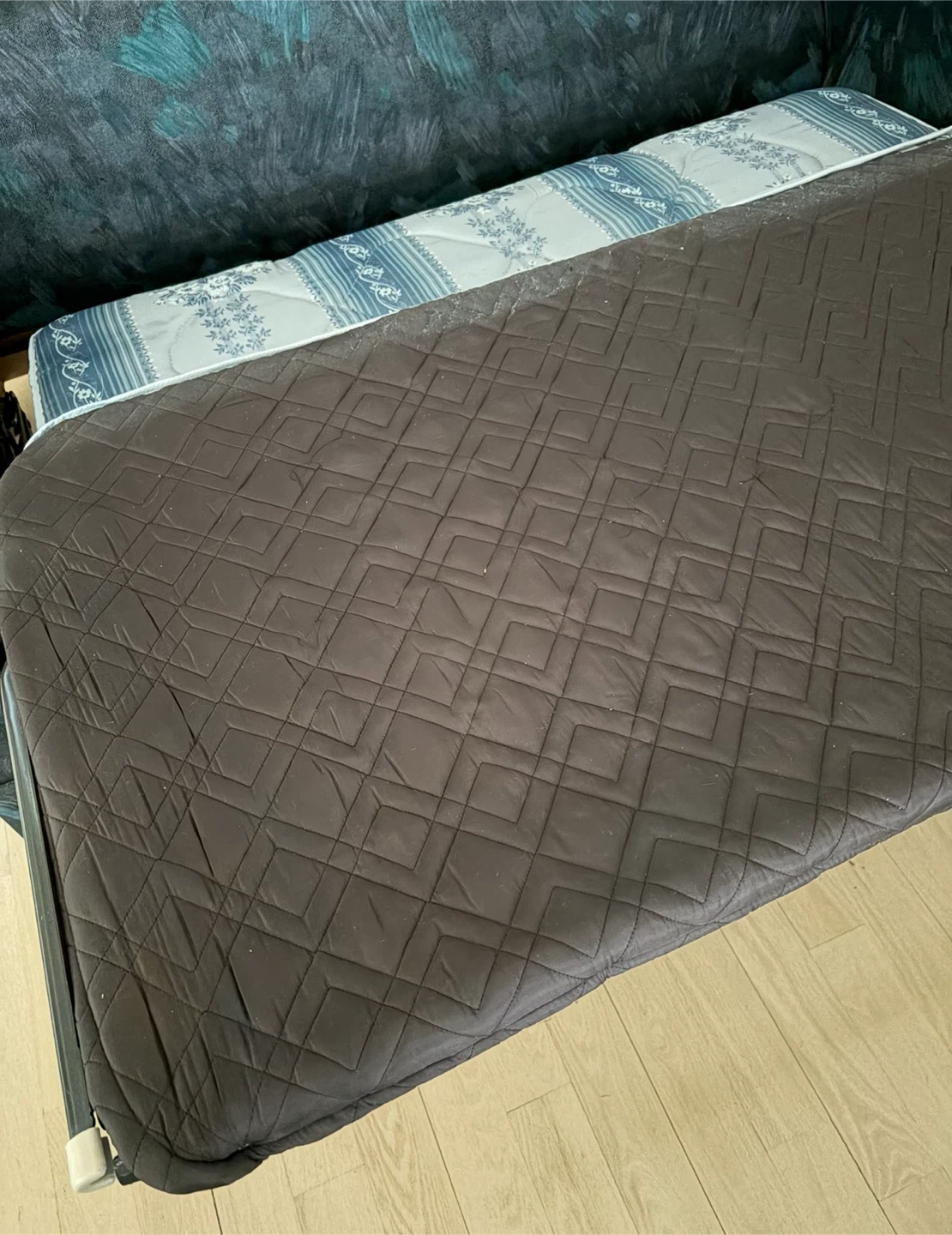 Sofa Bed Black & Teal Design - photo 3