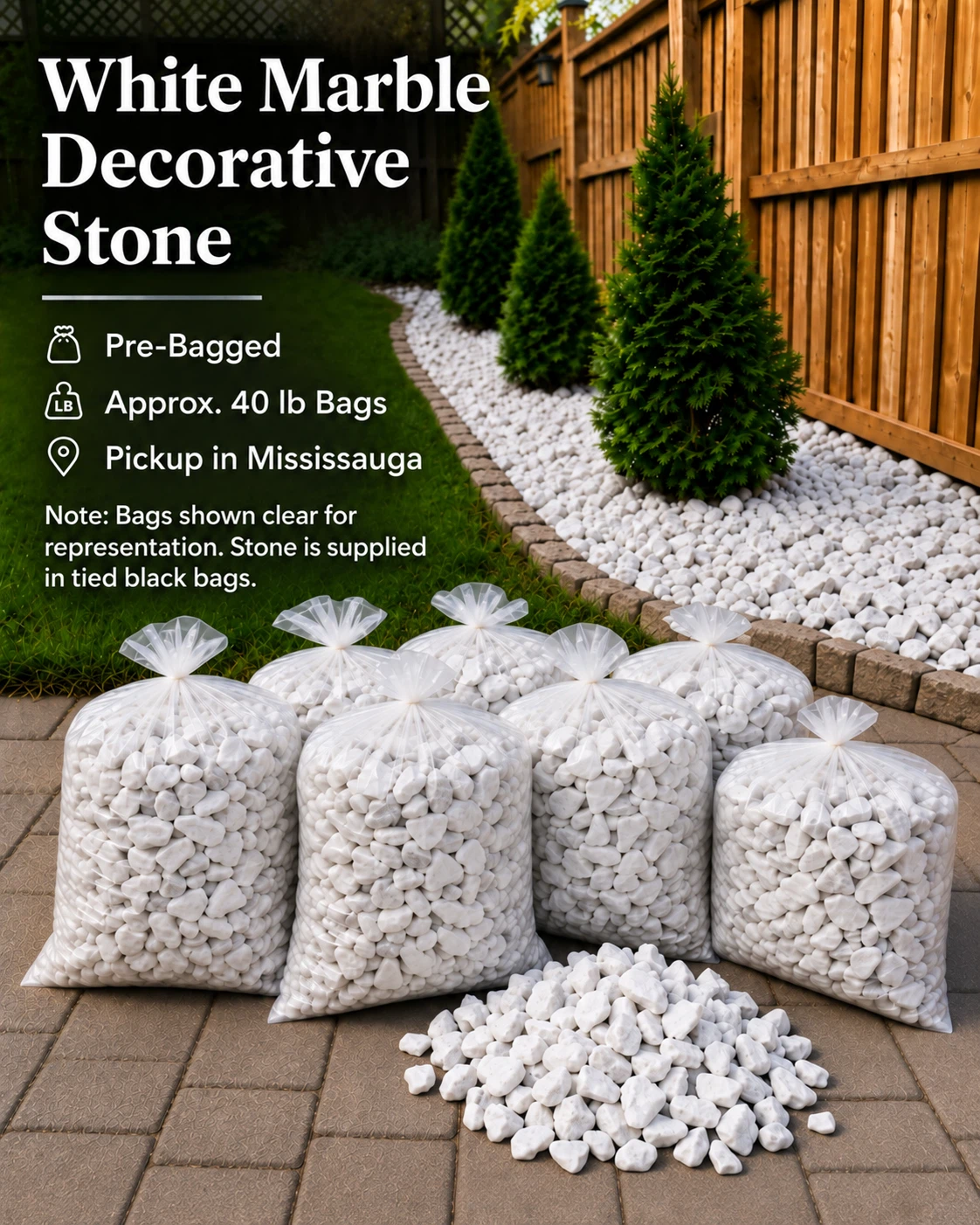 White Marble Decorative Stones