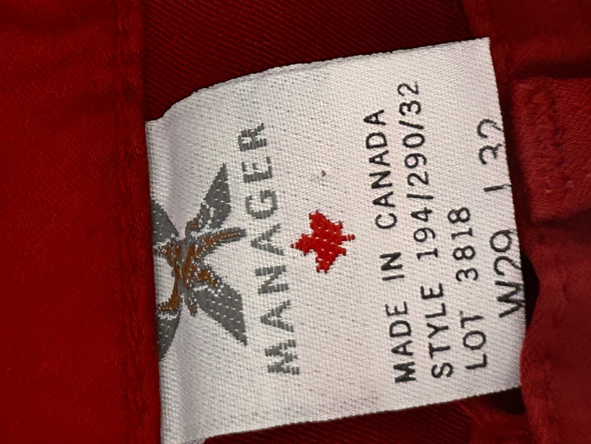 Manager Red Jeans Size 29x32 - photo 2