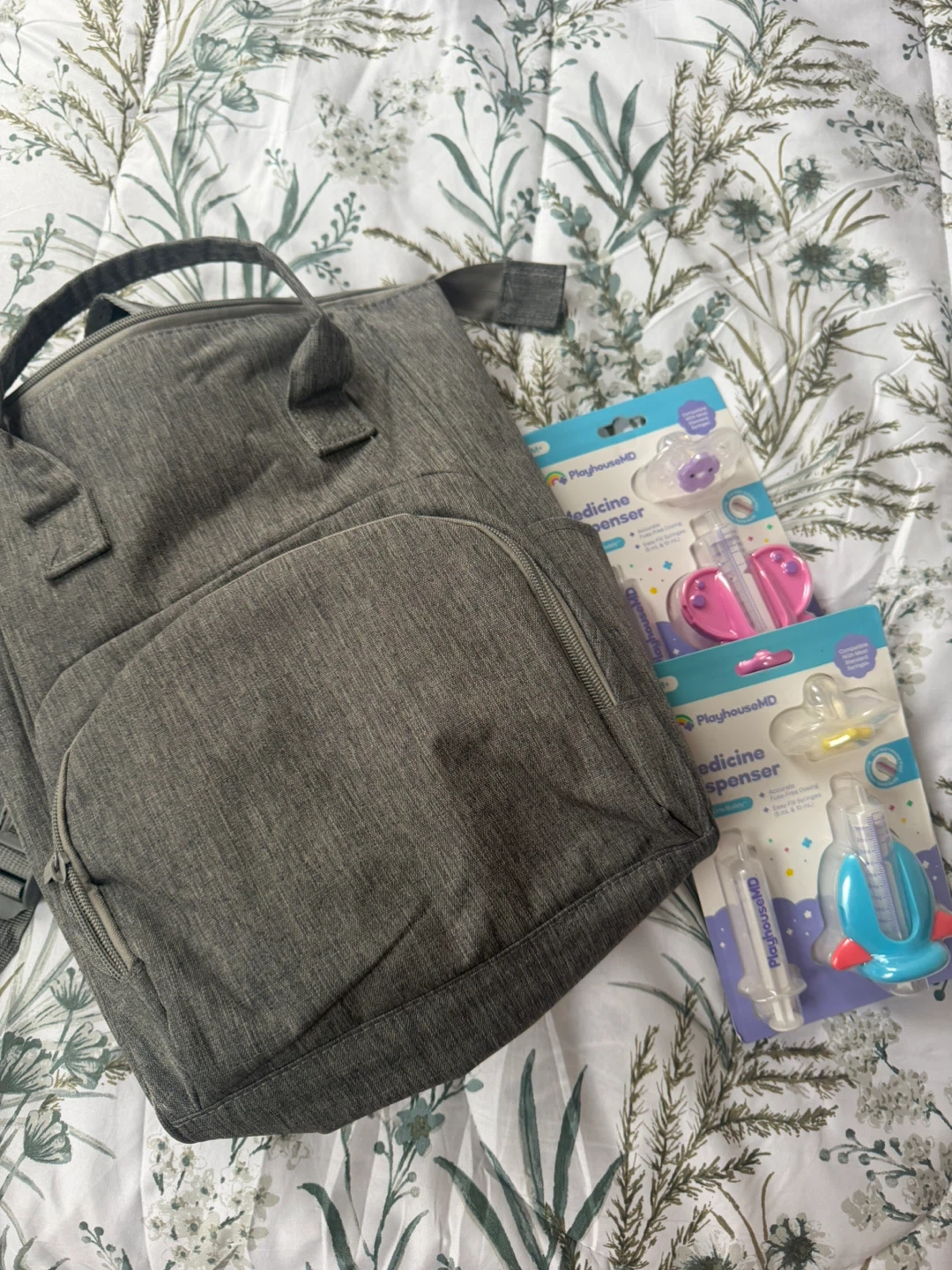 Diaper Bag and Two PlayhouseMD Medicine Dispensers