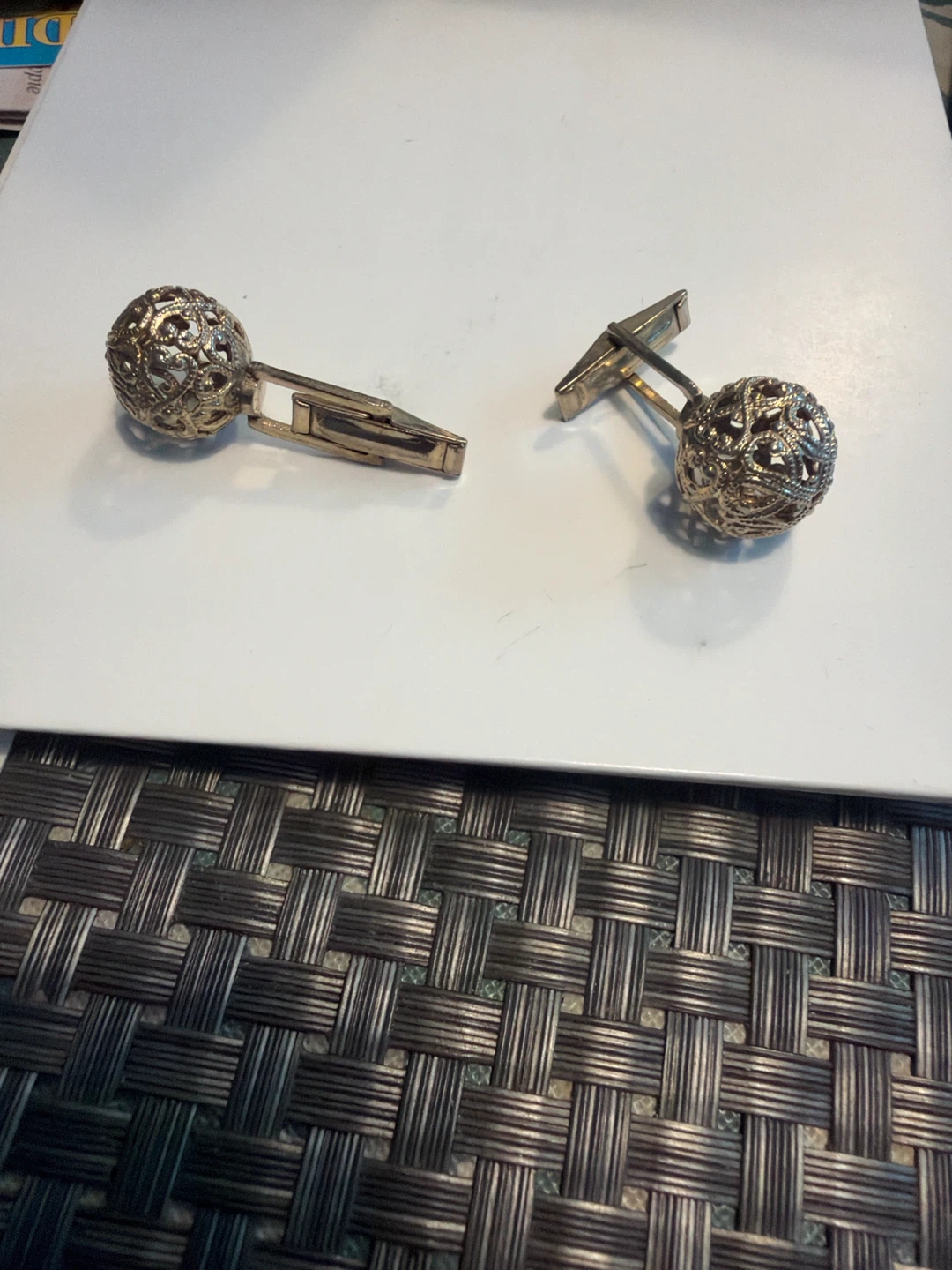 Assorted Vintage Cufflinks and Tie Clip Set - photo 3