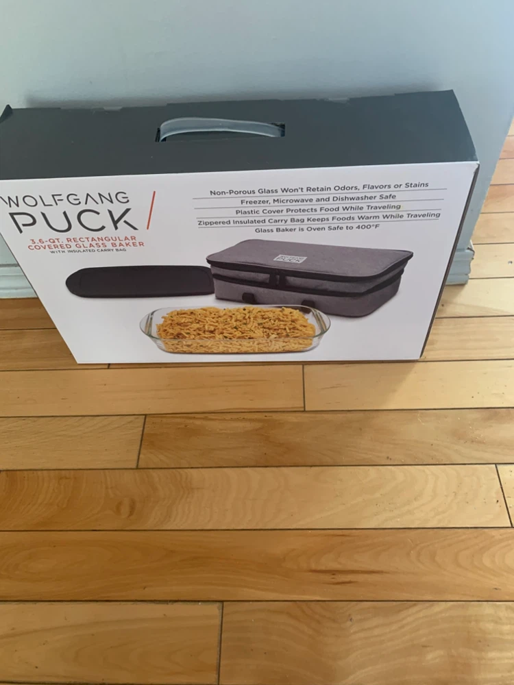 Wolfgang Puck 3.6-Qt. Rectangular Covered Glass Baker