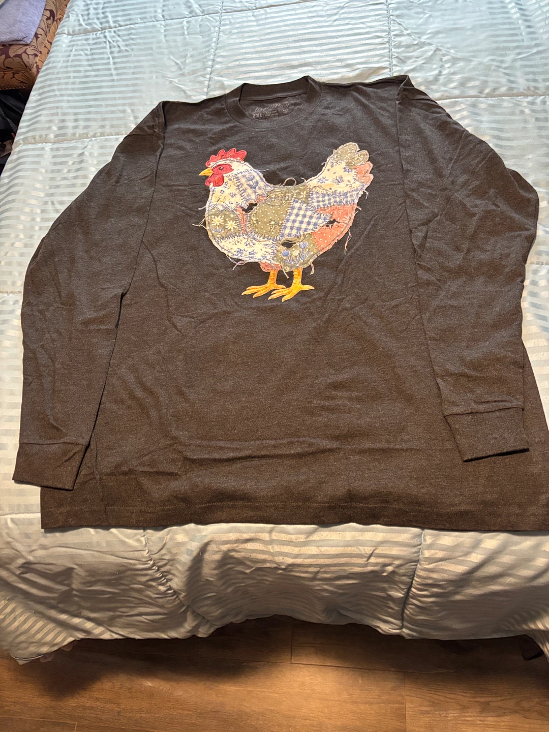 Love in Faith Chicken Long Sleeve Shirt 2XL