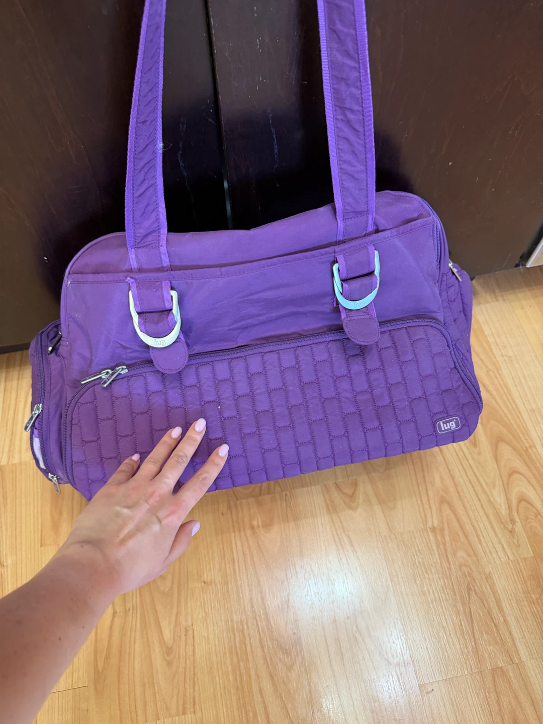 Lug purple travel bag with shoe compartment - photo 2
