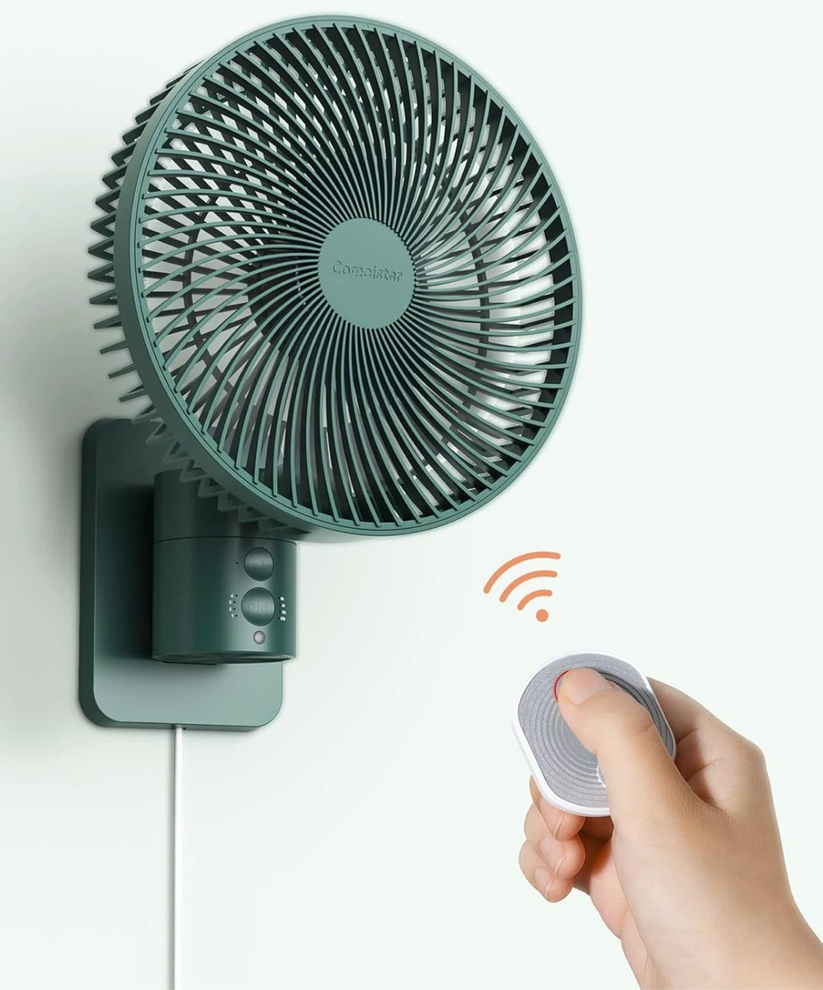 Comoistar Wall-Mounted Fan with Remote