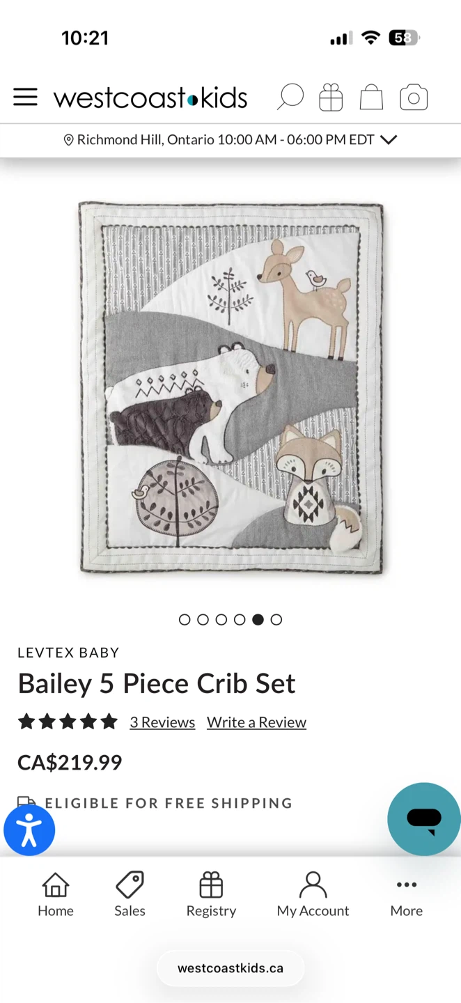 Levtex Baby Bailey 5-Piece Crib Set
