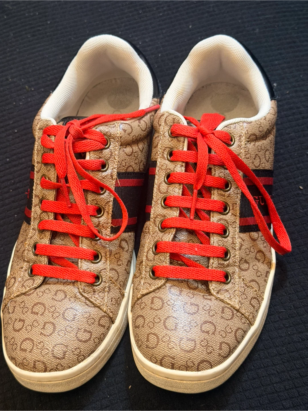 Guess Brown Monogram Sneakers