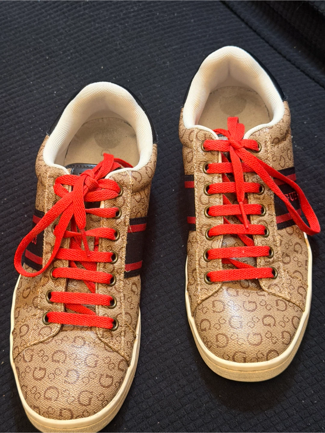 Guess Brown Monogram Sneakers - photo 5