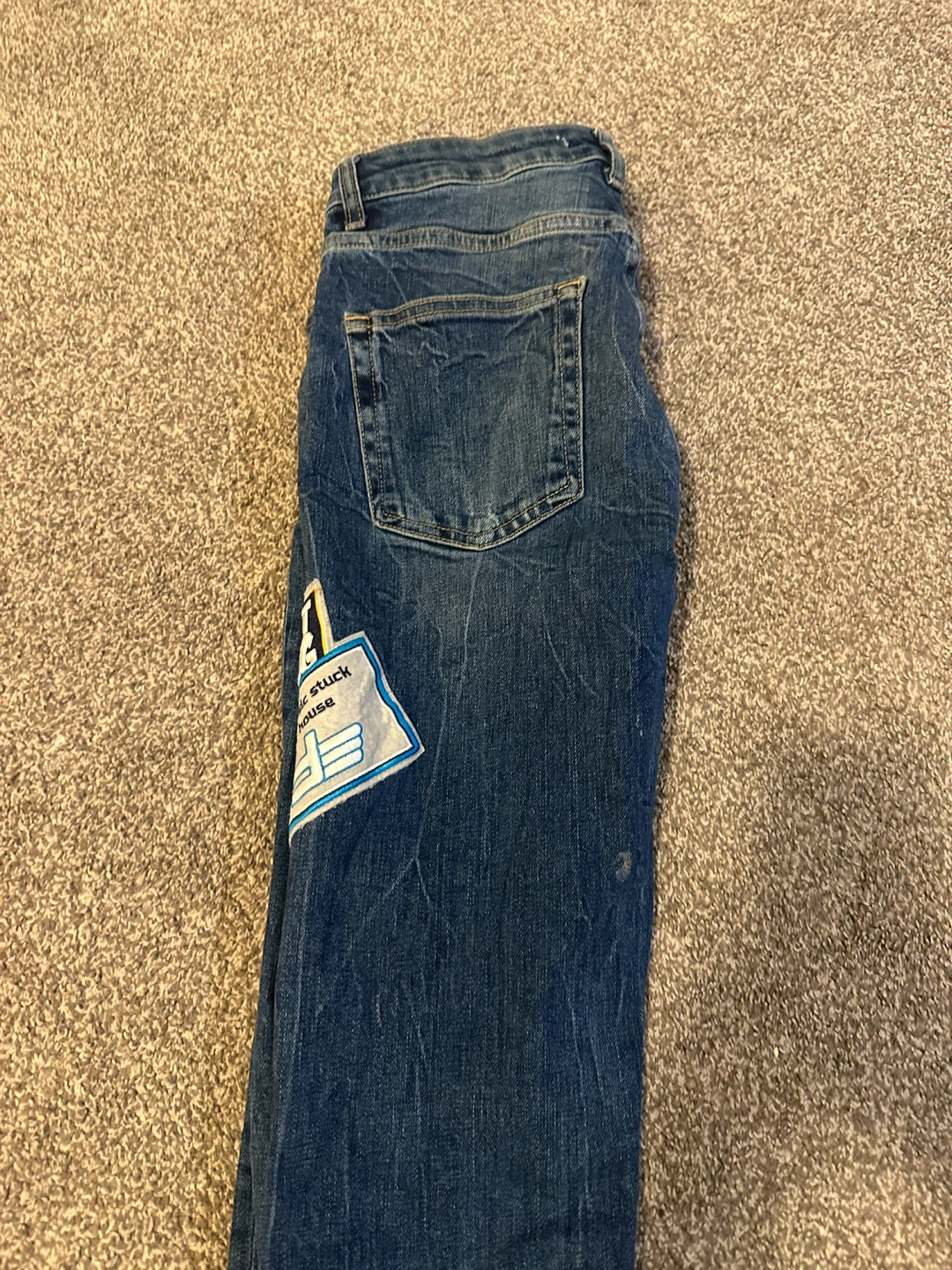 Zara Distressed Patch Jeans Size 31 - photo 3