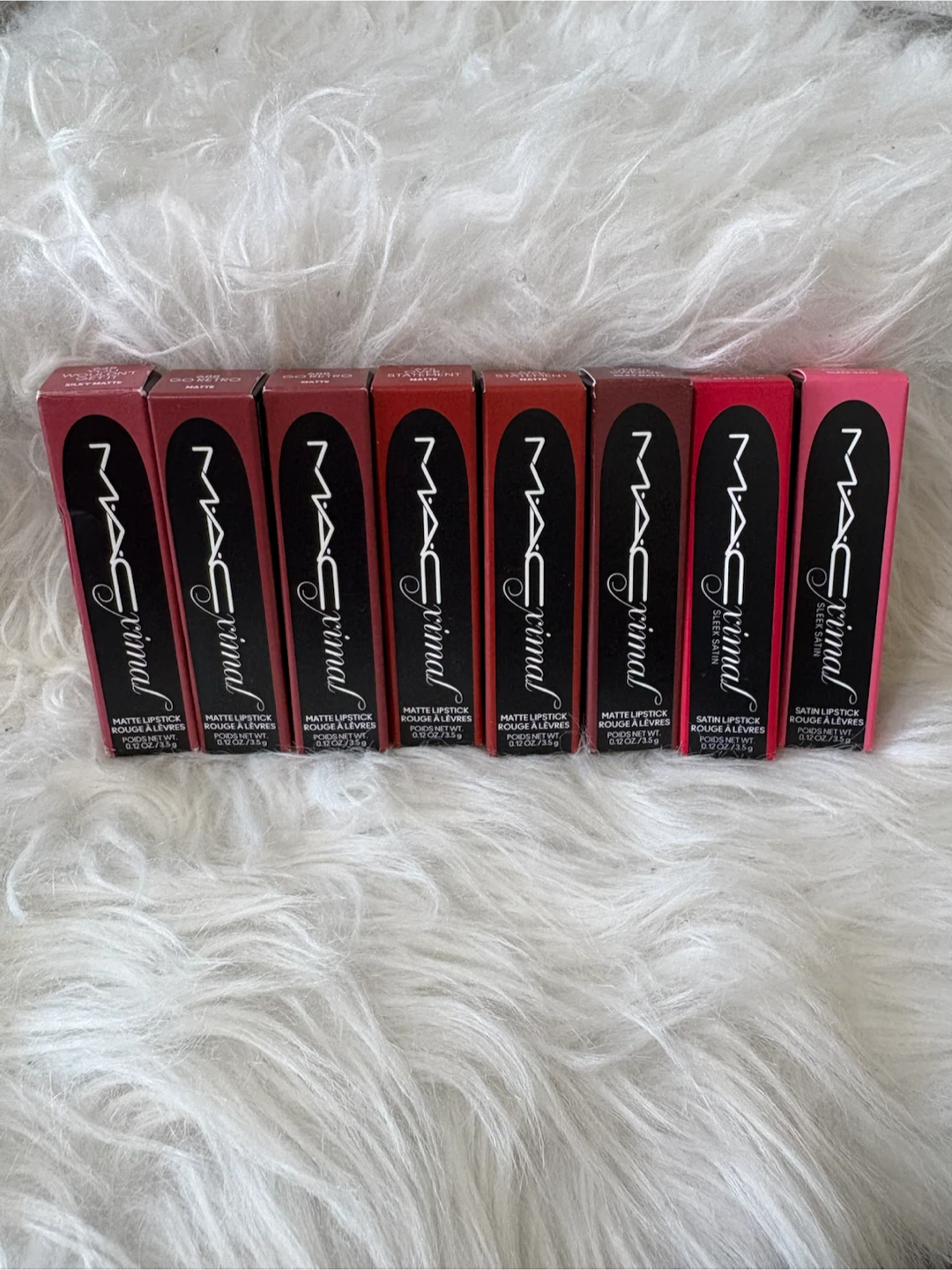 8 MAC Macximal Silky Matte and Satin Lipsticks