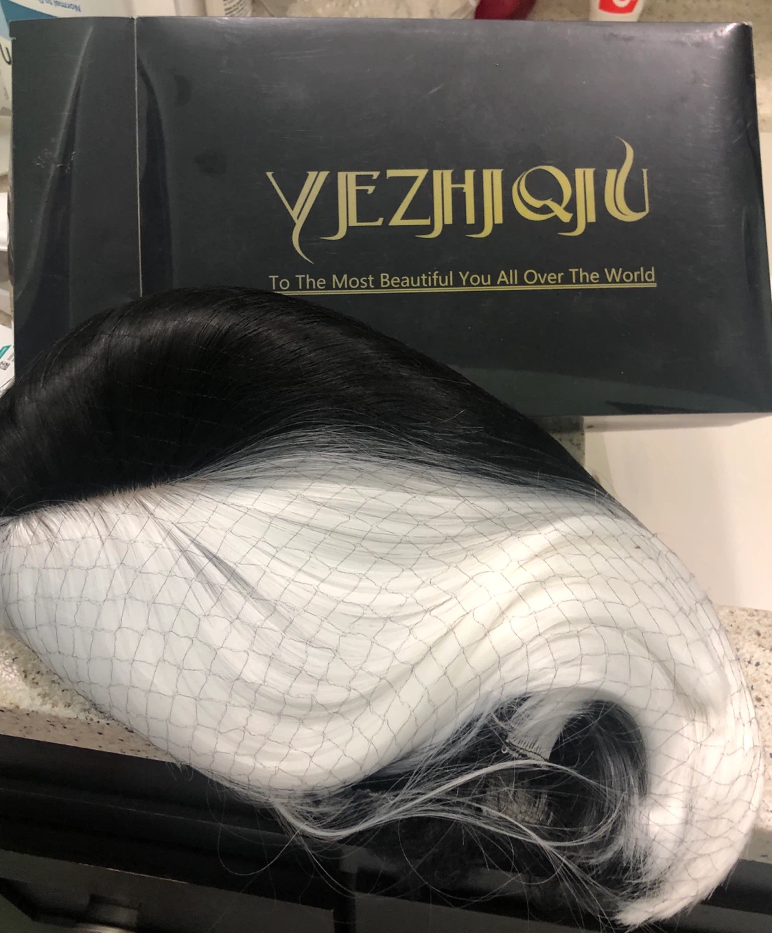 Black to Grey Ombre Bob Wig