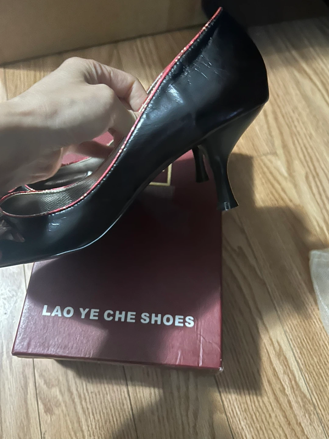 Lao Ye Che Black Heels Size 8 - photo 3