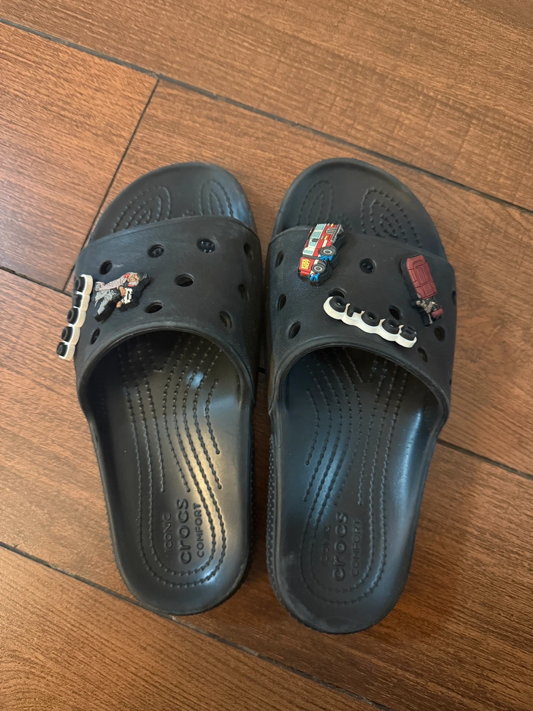 Crocs Classic Slides Black Size 4-6