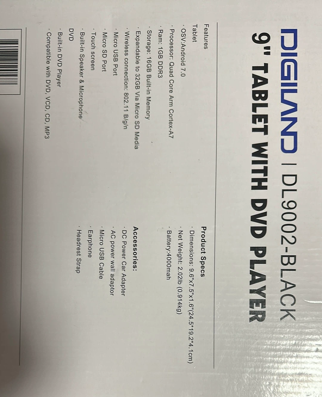 Digiland 9-inch Tablet with DVD Player - photo 2