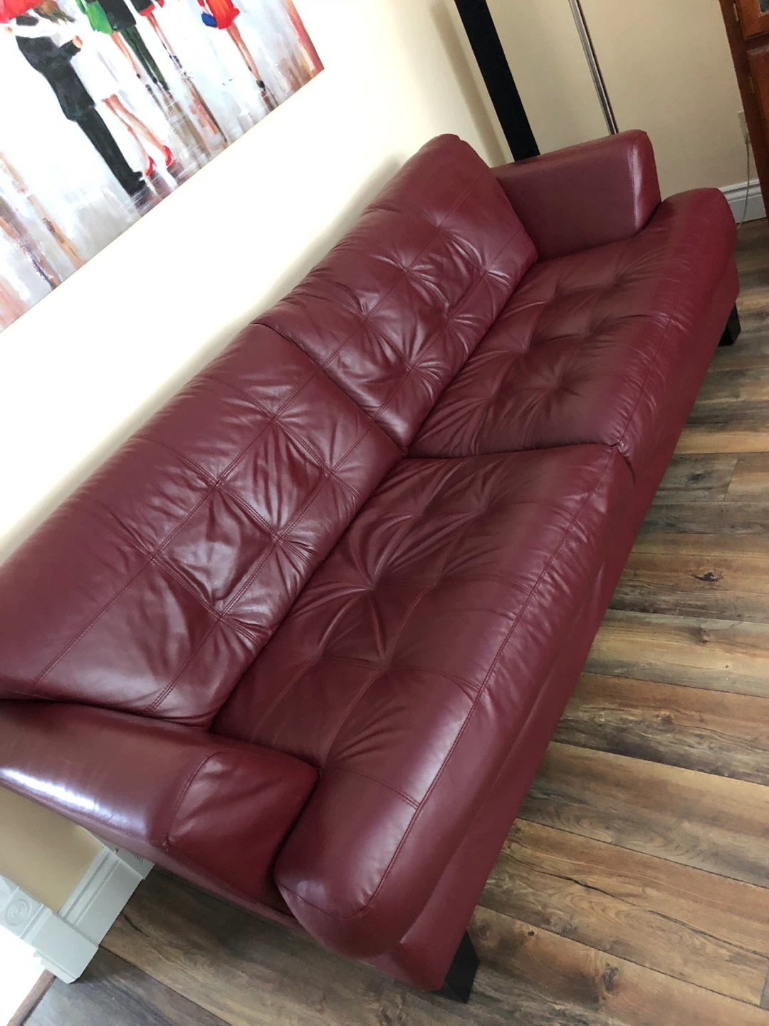 Extra large leather couch, 100% leather - photo 4