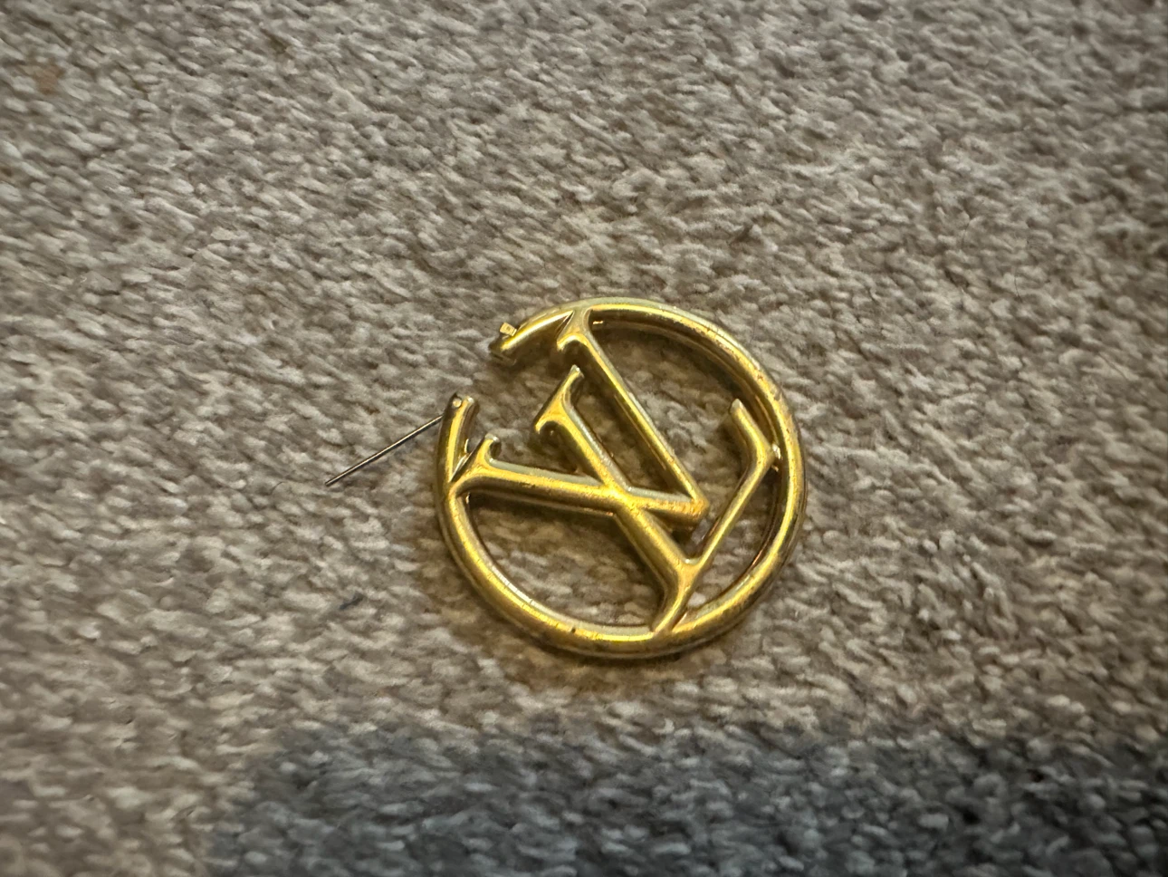 Louis Vuitton LV Logo Hoop Earrings - photo 2