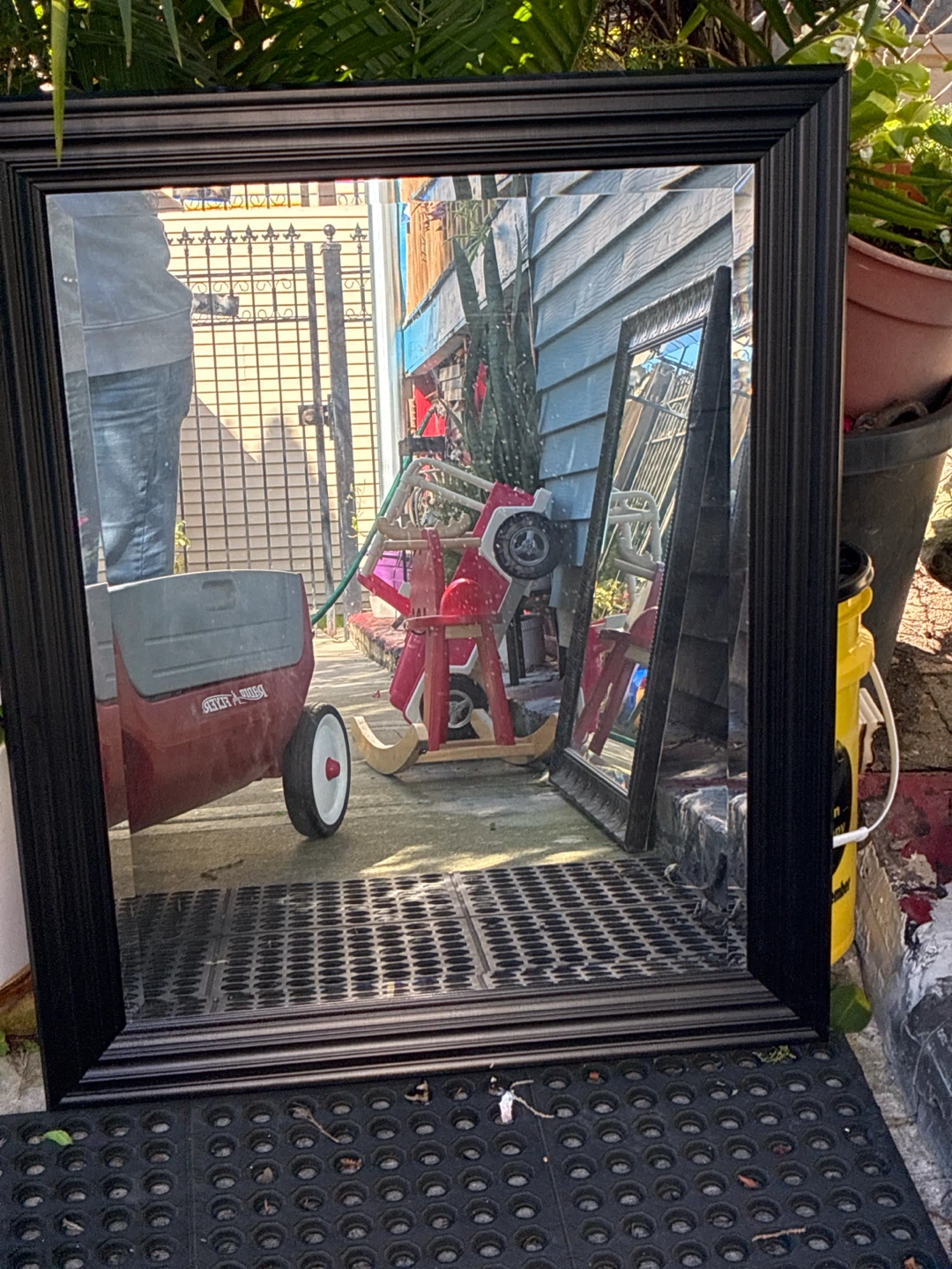 Black Framed Wall Mirror
