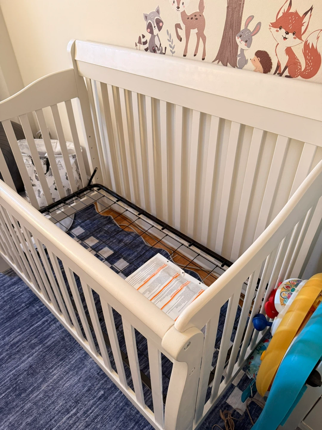 White Wood Baby Crib - photo 5