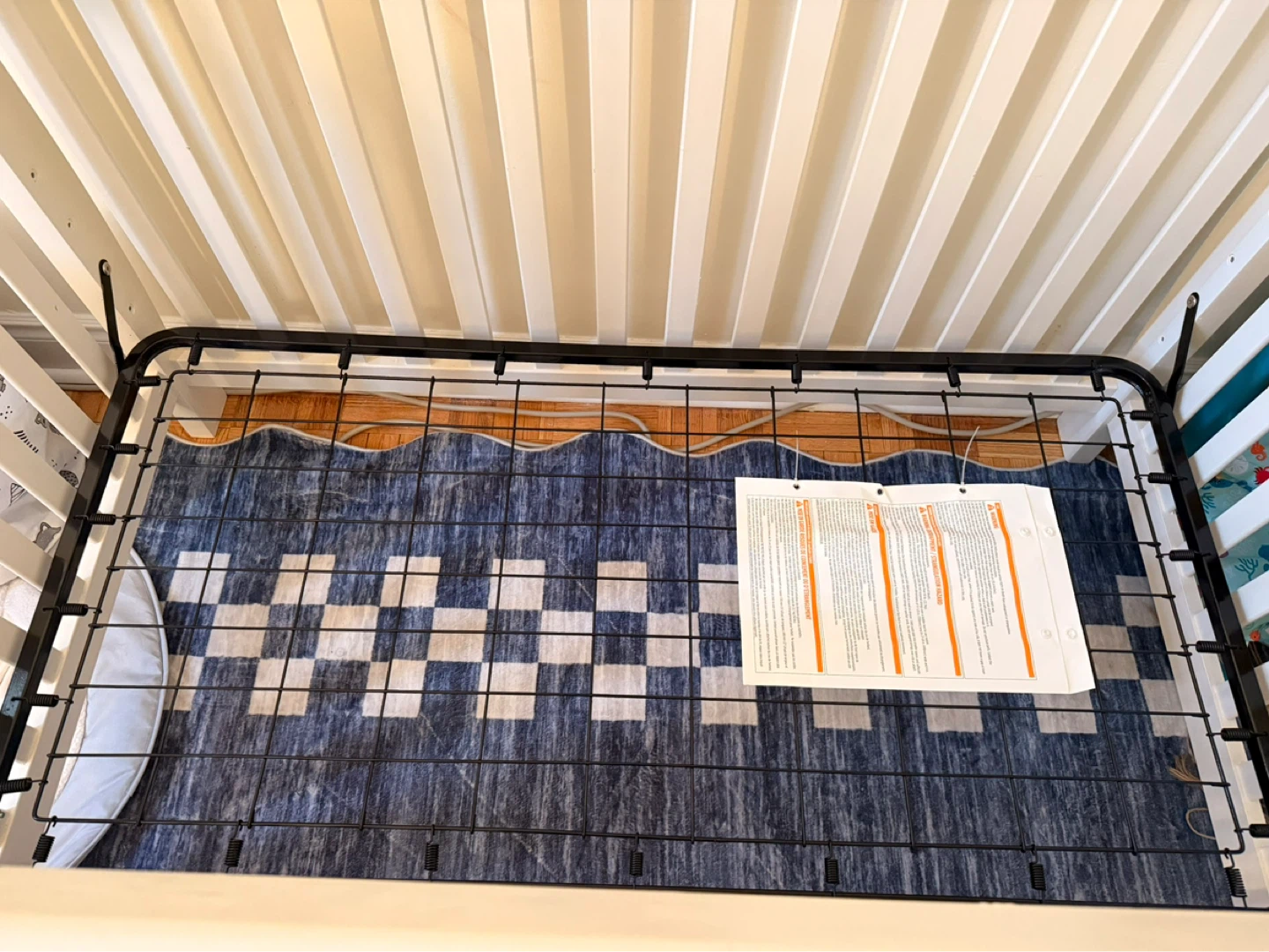 White Wood Baby Crib - photo 2