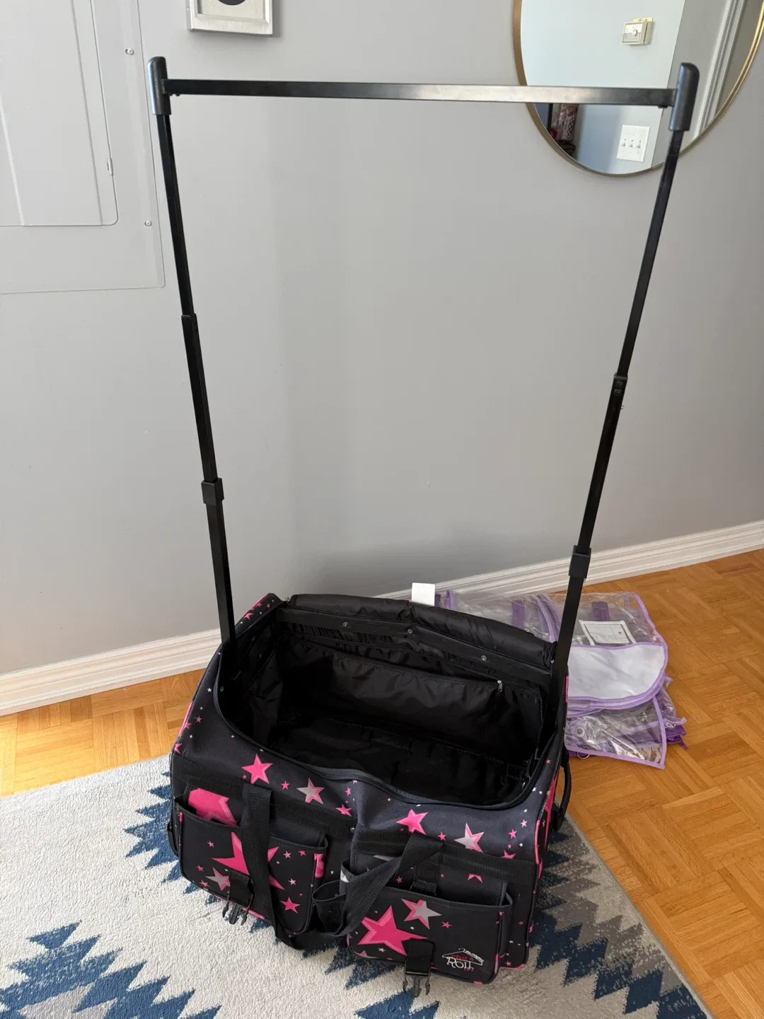 Dream Duffel Rolling Garment Bag with Rack