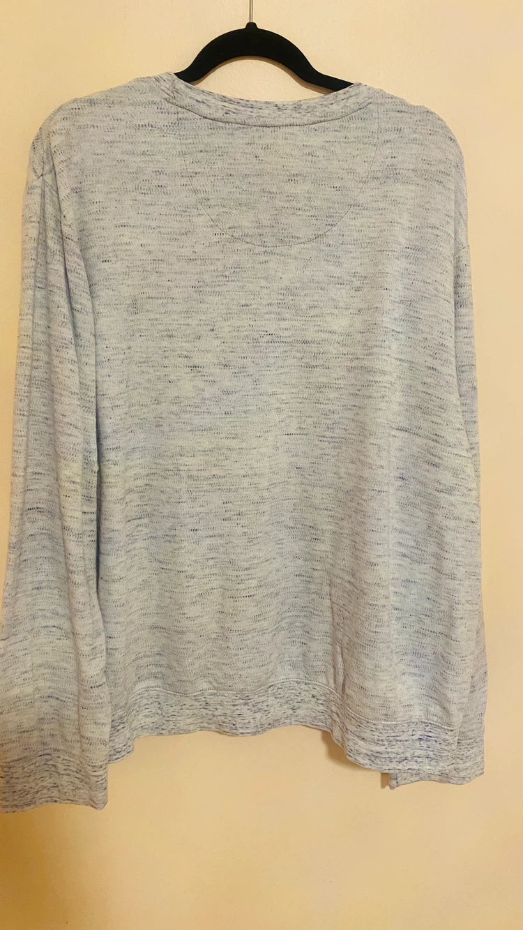 Men’s haggar Heather blue sweatshirt size xl - photo 4