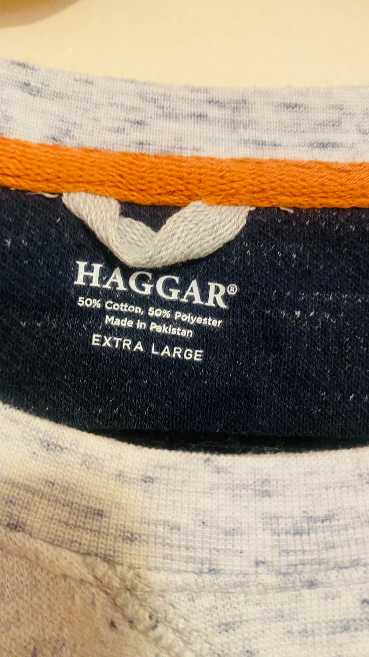 Men’s haggar Heather blue sweatshirt size xl - photo 5