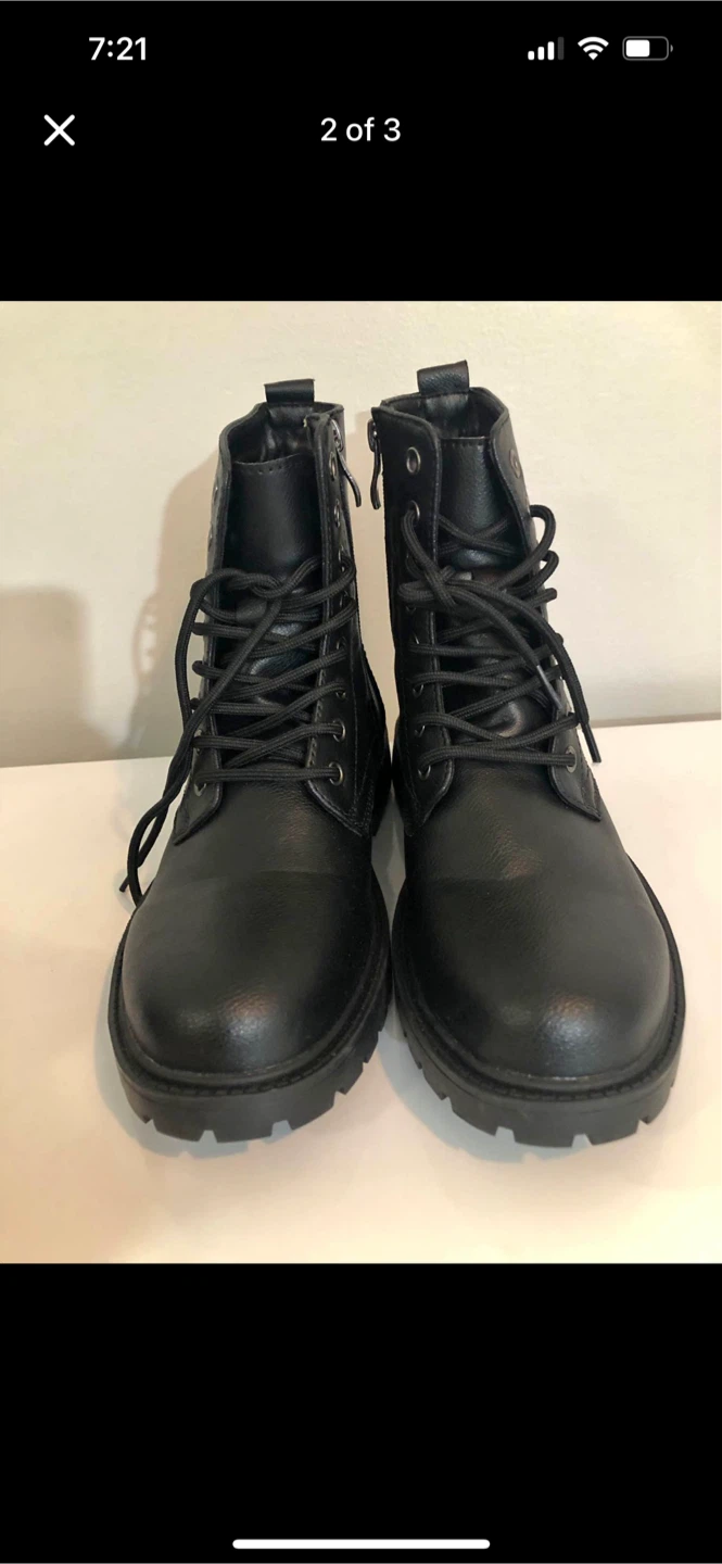 Womens Black combat boots FALL