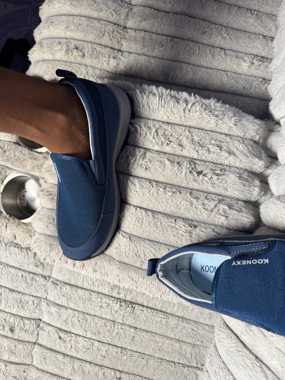 Koonexy Navy Blue Slip-On Outdoor Shoes - photo 5