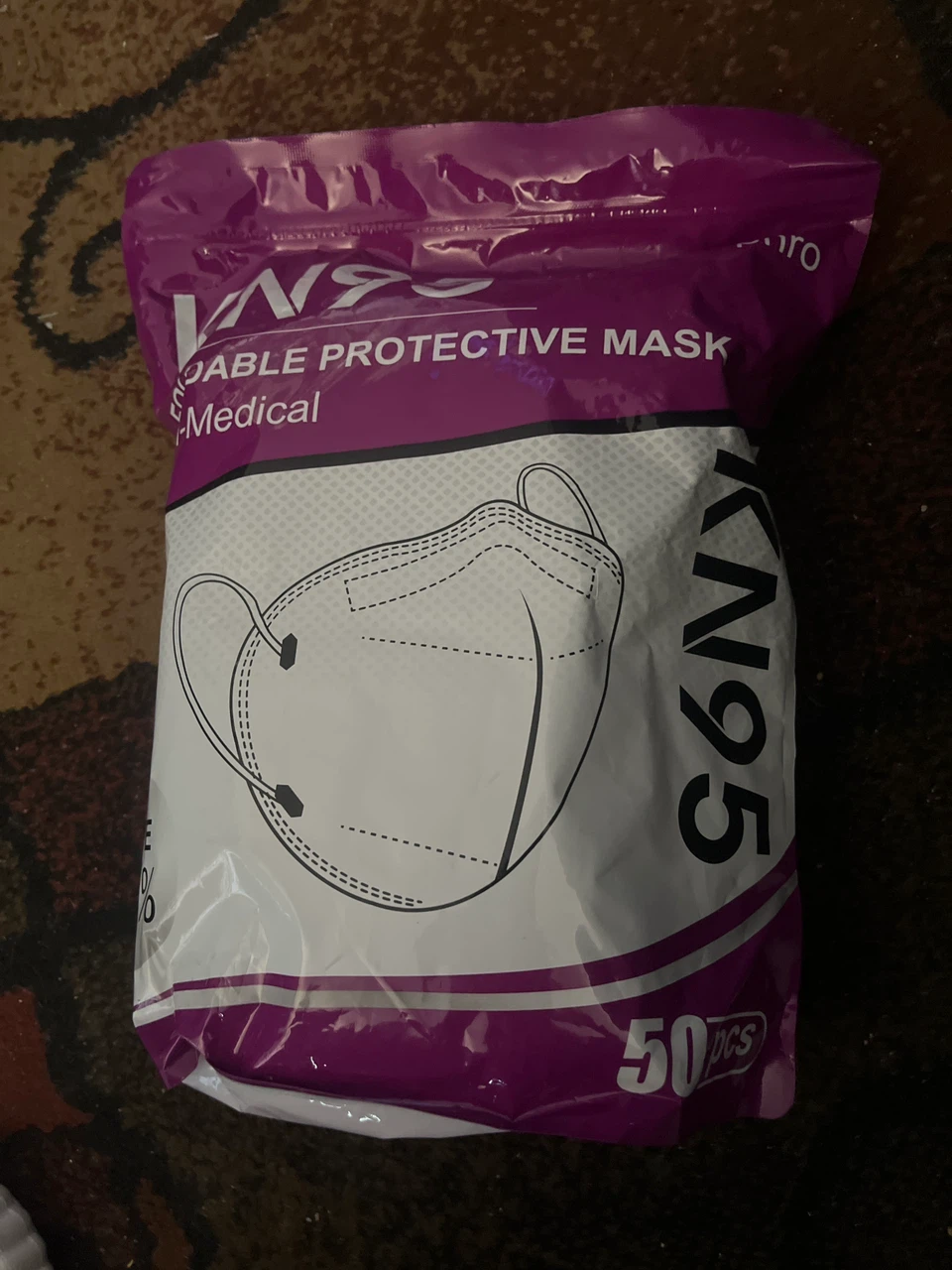 KN95 Disposable Protective Medical Masks - 50 Pack