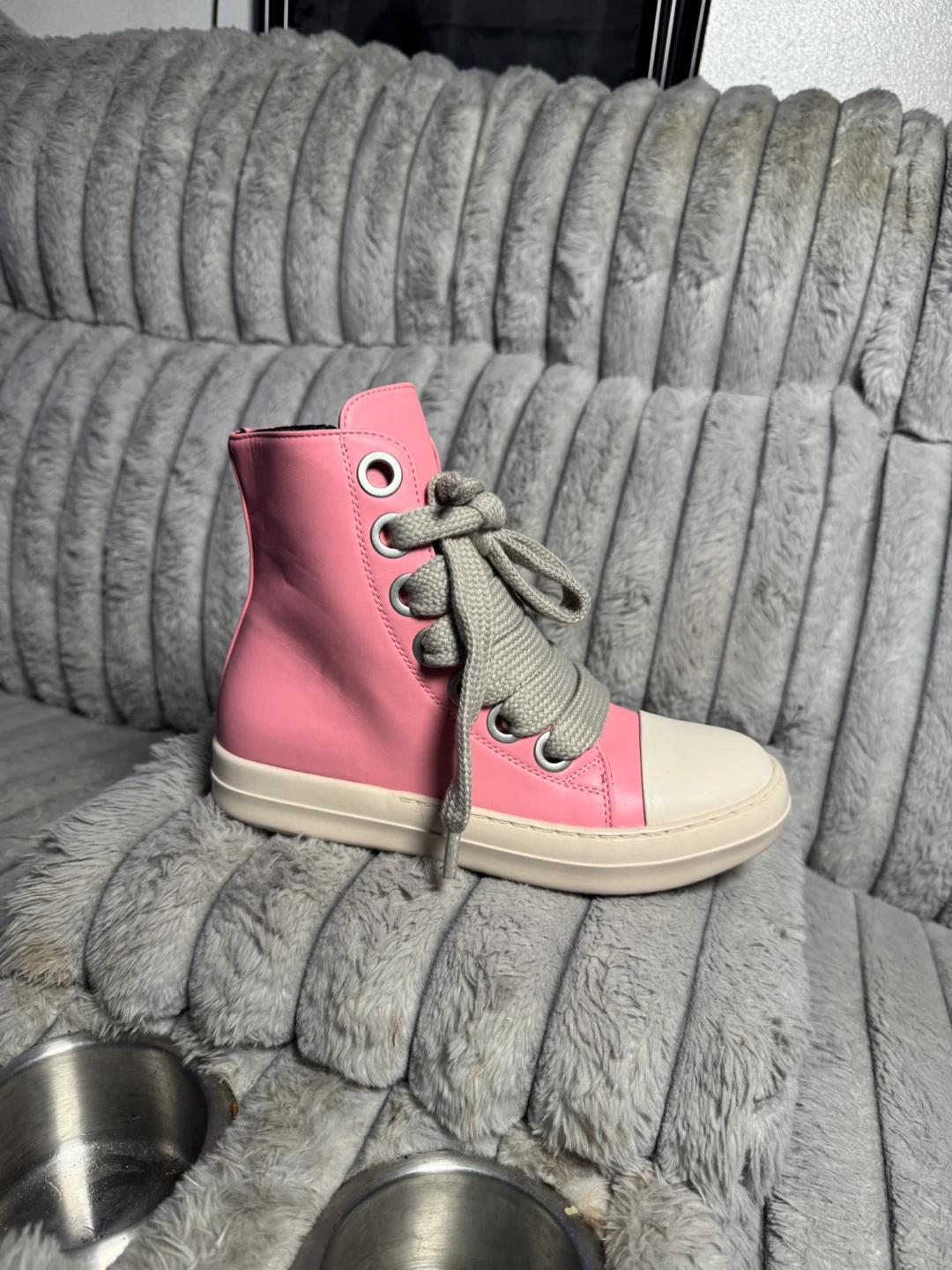 Pink High-Top Sneakers Size 40