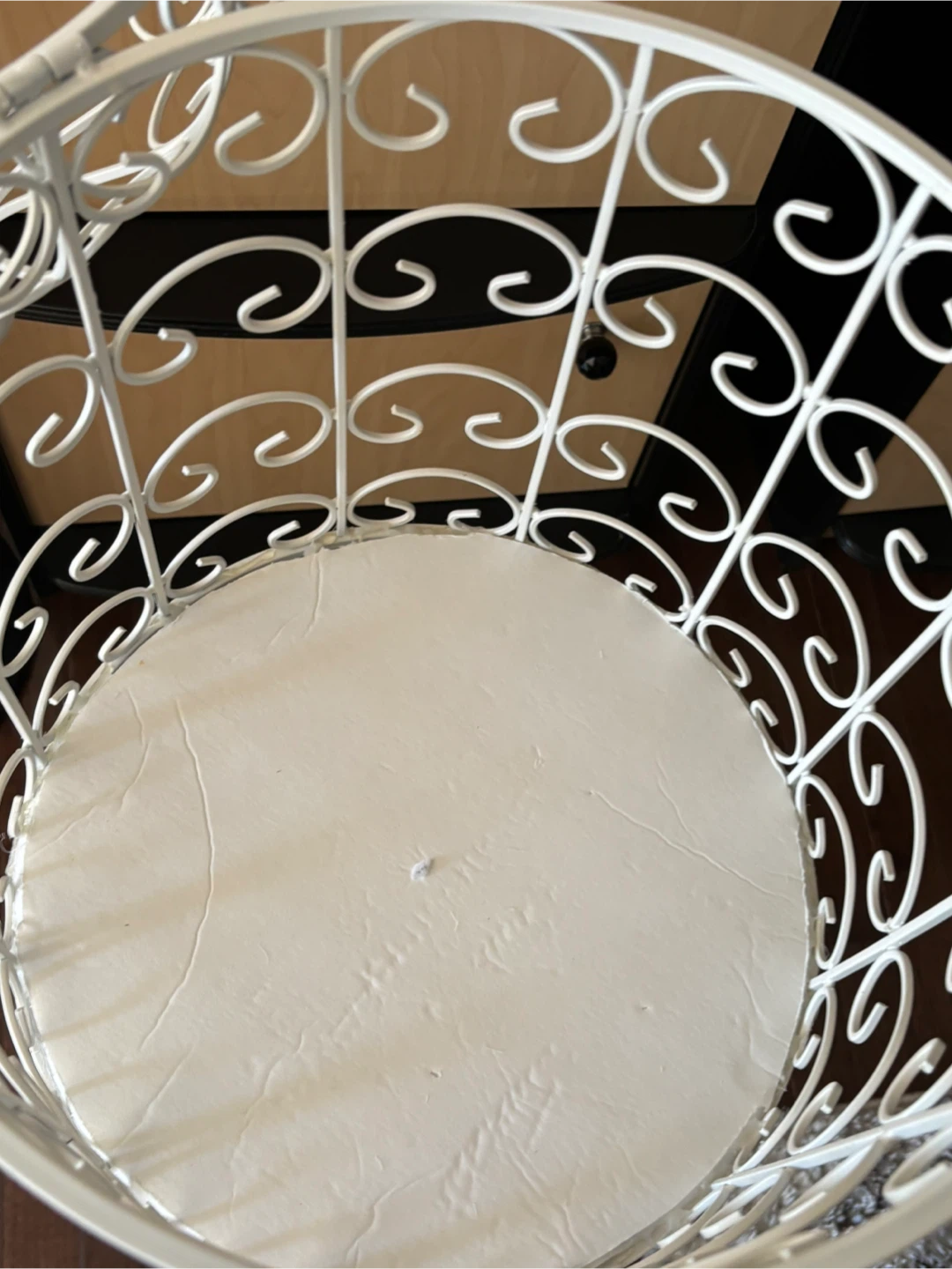 White Metal Decorative Birdcage Stand - photo 4