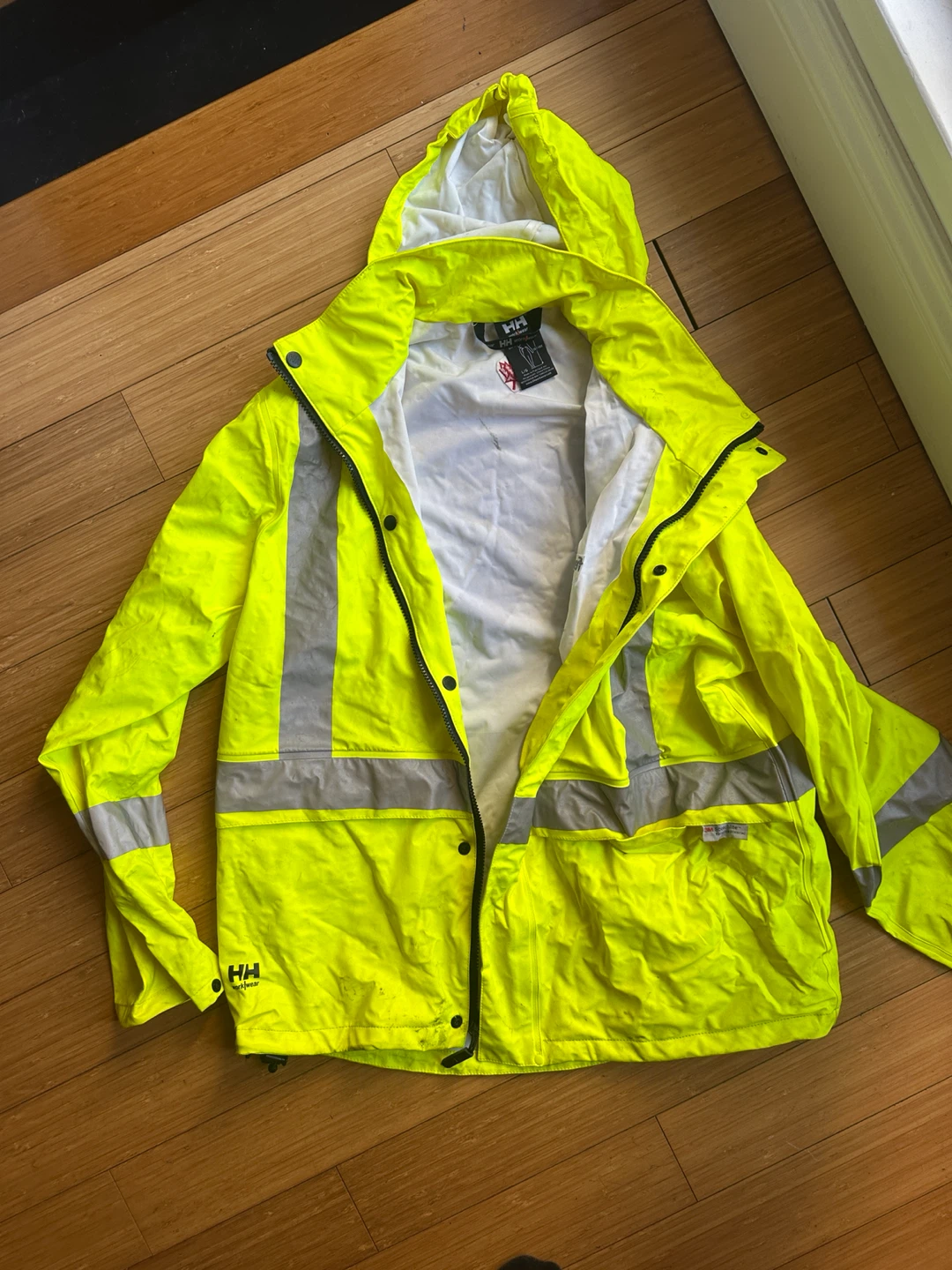 HELLY HANSEN WATERPROOF RAIN GEAR PANT JACKET COAT men large - photo 3