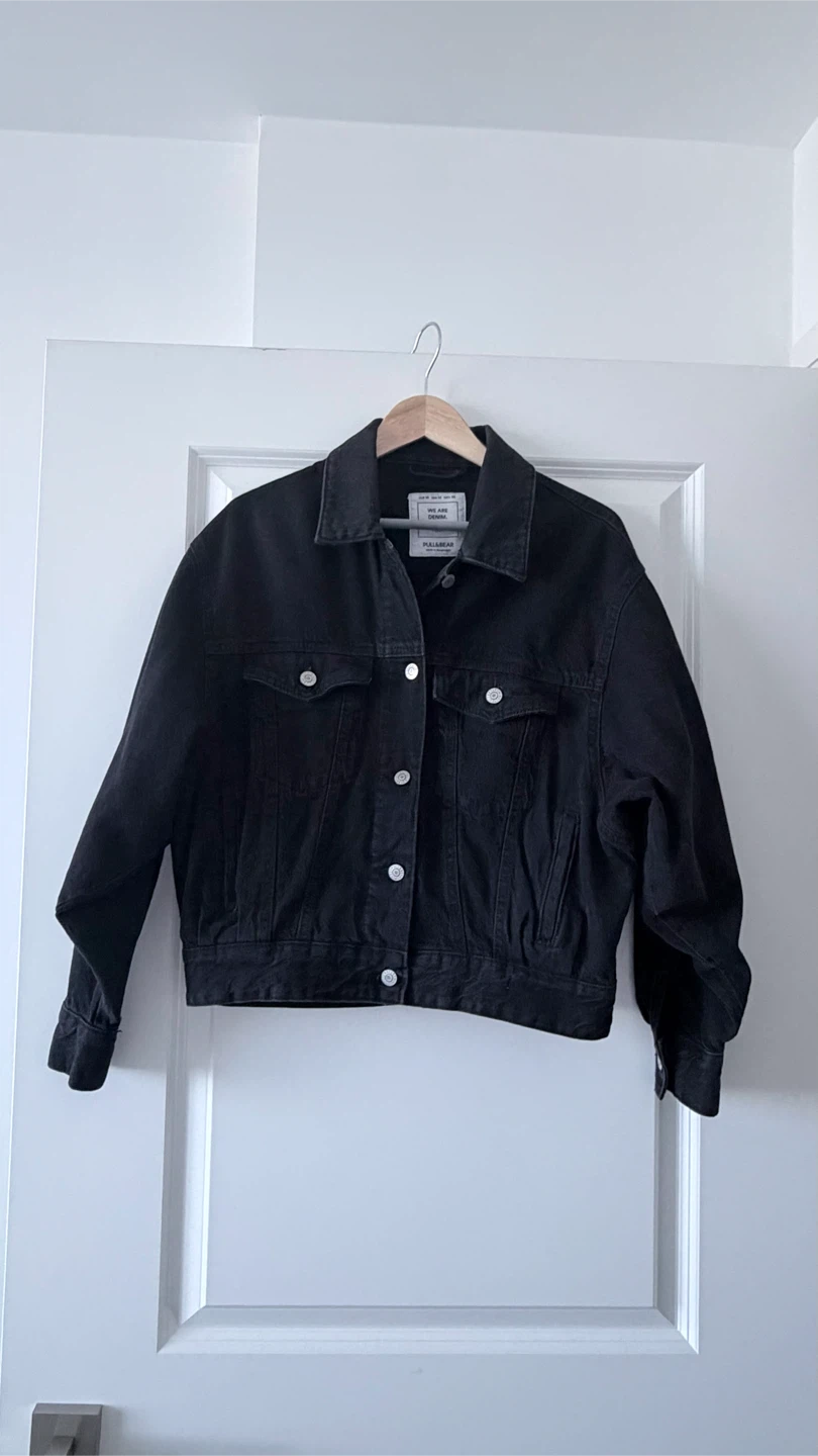 Pull&Bear Black Denim Jacket - photo 2