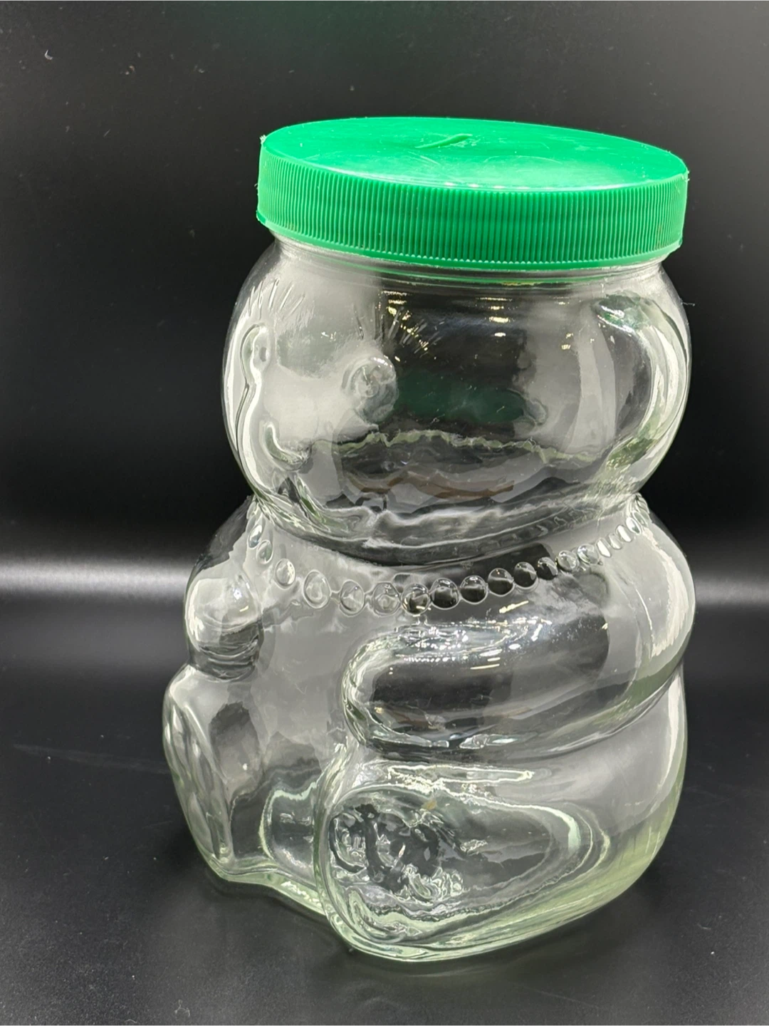 Vintage 1988 Kraft Glass Bear bank/ Jar - photo 2